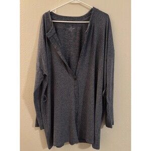 Cuddl Duds Blue Lounge Cardigan Layers Size Petite XL missing belt